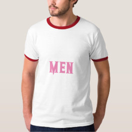 Men Individuelle Name Text Rosa Farbe Männer Grund T-Shirt