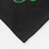 Men Irish Skull Shamrock Leprechaun Ireland St Pat Fleecedecke (Ecke)