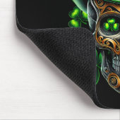 Men Irish Skull Shamrock Leprechaun Ireland St Pat Mousepad (Ecke)