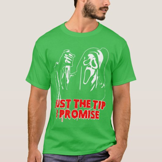 Men Justheip I Promise Horror skeleton Halloween b T-Shirt (Vorderseite)