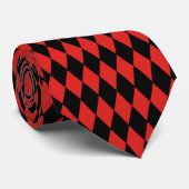 Men-Krawatte-Harlequin Diamond Print Krawatte (Gerollt)