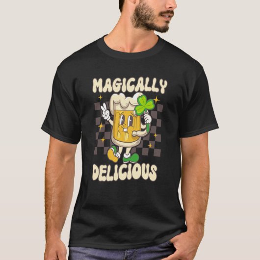Men Magically Delicious St Patrick's Day Drinking  T-Shirt (Vorderseite)