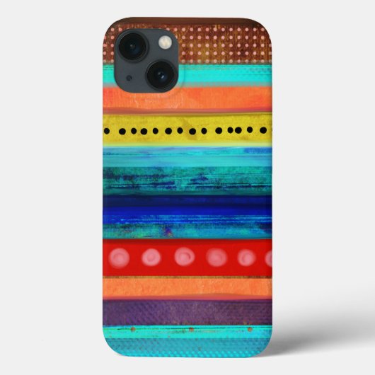 Men Man grungy gestreifte Blockfarben Case-Mate iPhone Hülle (Rückseite)