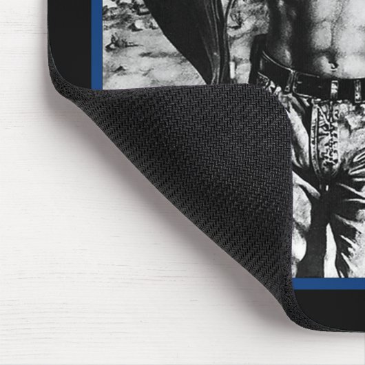 Men Masculine Fine Art Cool Alpha Cowboy Mousepad (Ecke)