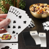 Men-Monogram-Stil Spielkarten (In Situ)