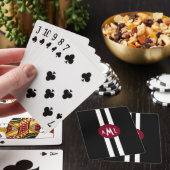 Men Monogrammed Playing Cards Spielkarten (In Situ)