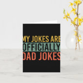 Men My Jokes Are Ly Dad Jokes New Daddy Fathers Da Karte (Gelbe Blume)