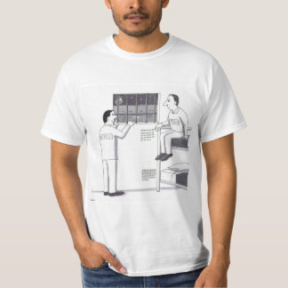 Men n Jail Looking Outside One Looking Up One Down T-Shirt