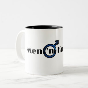 "Men 'n Knights"-Banner-Tasse Zweifarbige Tasse