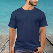 Men Navy Blue T - Shirt / Anpassen