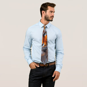Men Neck Tie - Tiger Krawatte