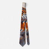 Men Neck Tie - Tiger Krawatte (Vorderseite)