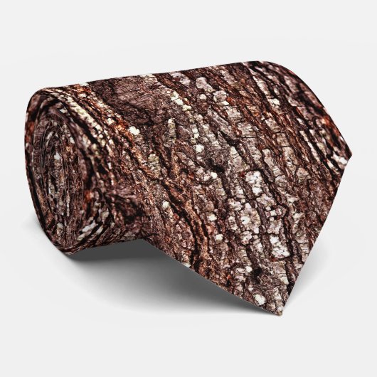 Men Necktie - Baumrinde Krawatte (Gerollt)