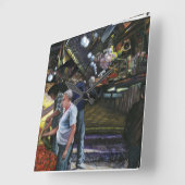 Men of Commerce, Jerusalem Quadratische Wanduhr (Winkel)