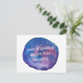 Men of Quality Postcard Postkarte (Stehend Vorderseite)