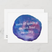 Men of Quality Postcard Postkarte (Vorne/Hinten)