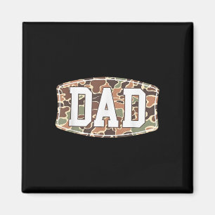 Men Old School Camouflage Vater, Retro Camouflage  Magnet