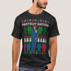 Men Pantsuit Nation Tacky Xmas Sweater T - Shirt