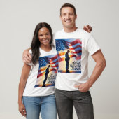Men Patriotic Design T - Shirt Gedenktag tapfer (Unisex)