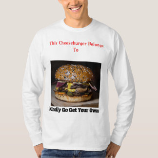 Men Personalisiert Cheeseburger T Shirt