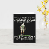 Men Play Golf Eighties 80 Funny Golfer Golfing  Karte (Gelbe Blume)