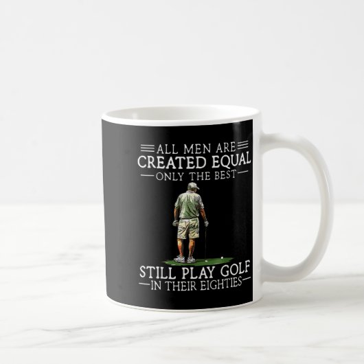 Men Play Golf Eighties Funny Golfer Golfing Kaffeetasse (Rechts)
