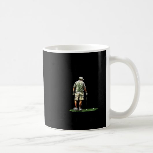 Men Play Golf Eighties Funny Golfer Golfing Kaffeetasse (Rechts)
