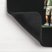 Men Play Golf Eighties Funny Golfer Golfing Mousepad (Ecke)