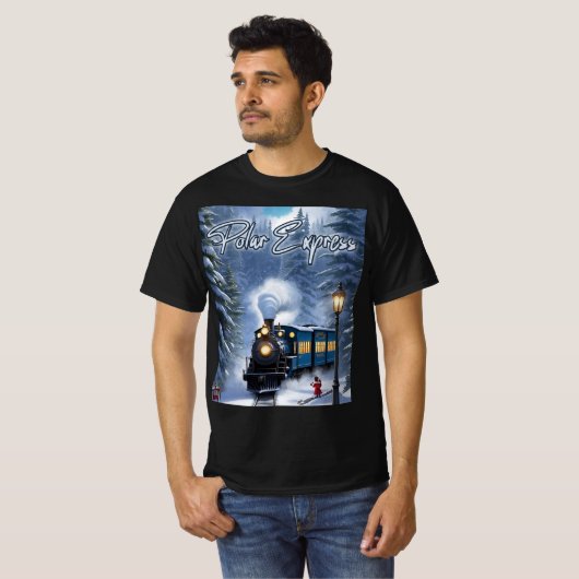 Men Polar Express Black T - Shirt - Graphic tee (Vorne ganz)