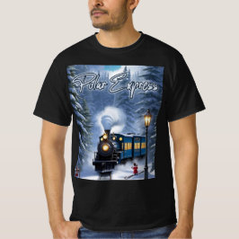 Men Polar Express Black T - Shirt - Graphic tee
