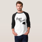 Men Ragland Baseball T Shirt Papa Bear (Vorne ganz)