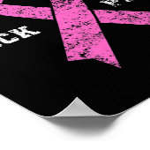 Men Rock Pink - Kampf gegen Brustkrebs Poster (Ecke)