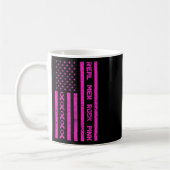 Men Rock Pink Ribbon Brustkrebs Bewusstsein Ameri Kaffeetasse (Links)