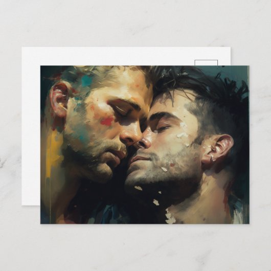 Men Romantische Postkarte (Vorne/Hinten)