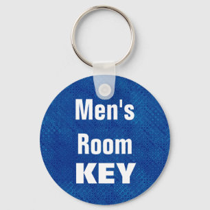 Men Room Schlüsselanhänger - Blau und Schwarz