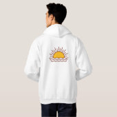 Men’s 2025 Hoodie with Rising Sun Print (Schwarz voll)