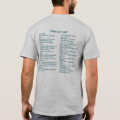 Men’s Defend Democracy T-Shirt, V2 T-Shirt (Rückseite)