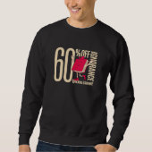Men’s Funny 60% Off Ignorance Bookworm Graphic Sweatshirt (Vorderseite)