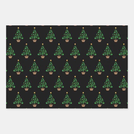 Men’s Gymnastics Christmas Tree Geschenkpapier Set (Vorderseite)