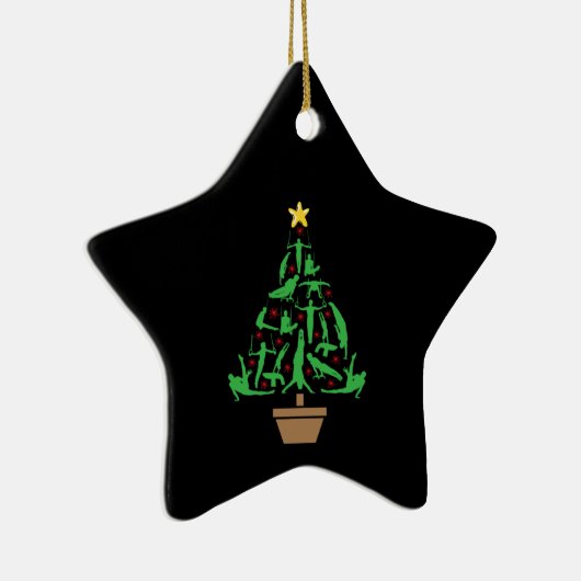 Men’s Gymnastics Christmas Tree Keramik Ornament (Rechts)