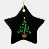 Men’s Gymnastics Christmas Tree Keramik Ornament (Vorne)