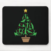 Men’s Gymnastics Christmas Tree Mousepad (Vorne)