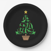 Men’s Gymnastics Christmas Tree Pappteller (Vorderseite)