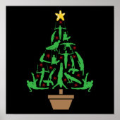 Men’s Gymnastics Christmas Tree Poster (Vorne)
