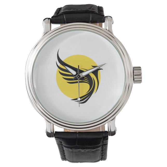 Men’s Hand Watch Phoenix Design Stylish Analog  Armbanduhr (Vorderseite)