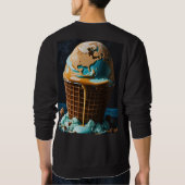 Men’s Hoodie with Cool Ice Cream Design | Trendy I (Rückseite)