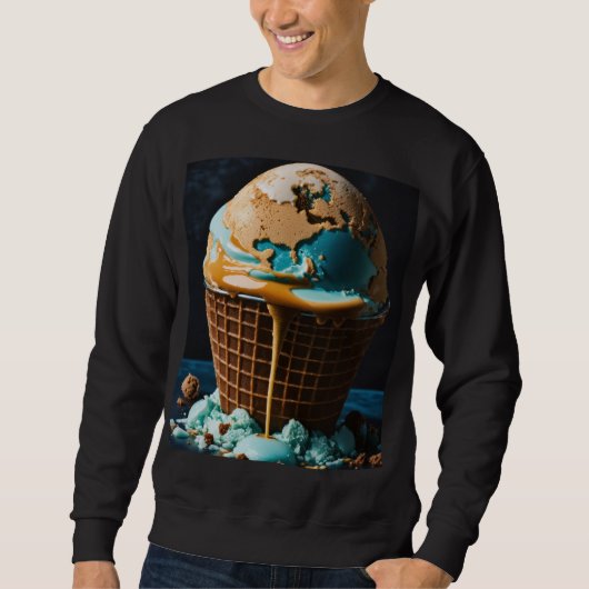 Men’s Hoodie with Cool Ice Cream Design | Trendy I (Vorderseite)