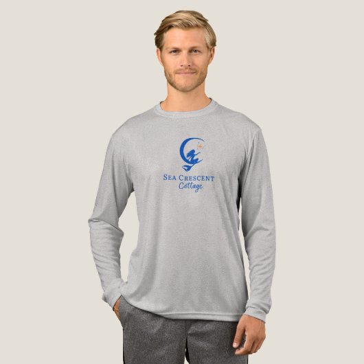 Men’s logo long sleeve Tri-Blend shirt (Volle Vorderseite)