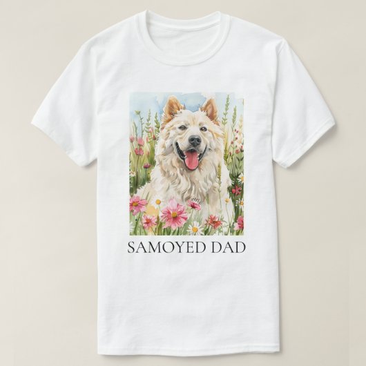 Men’s T-Shirt – Samoyed Dad Shirt for Dog Lovers (Design vorne)