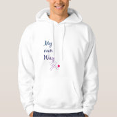 Men’s Typography Hoodie – My Own Way Quote (Vorderseite)